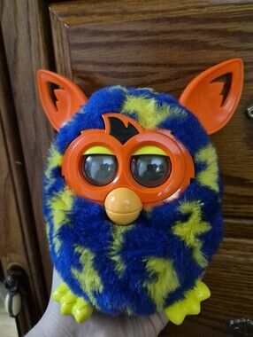 Hasbro Furby Boom 2012 Bolt Interactive Plush Toy Blue Orange And Yellow